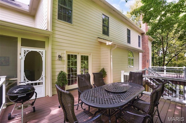 1508 Pacland Ridge Ct, Chesterfield, MO 63005 - deck with outdoor dining space