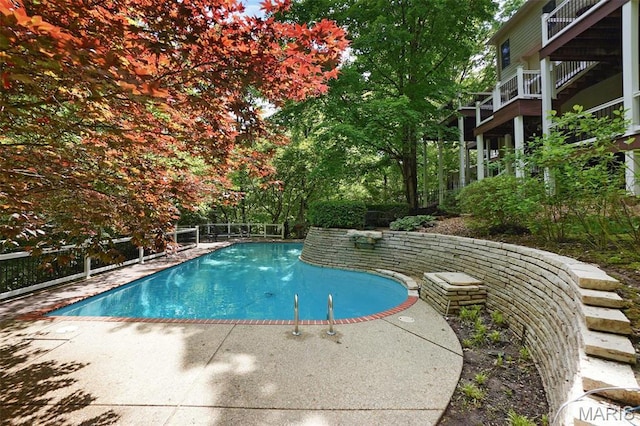 1508 Pacland Ridge Ct, Chesterfield, MO 63005 - swimming pool with a patio area
