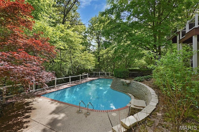1508 Pacland Ridge Ct, Chesterfield, MO 63005 - view of swimming pool with a patio
