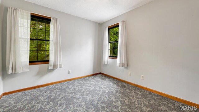 28470 Sunnyside Rd, Warrenton, MO 63383 - carpeted empty room featuring baseboards and a textured ceiling