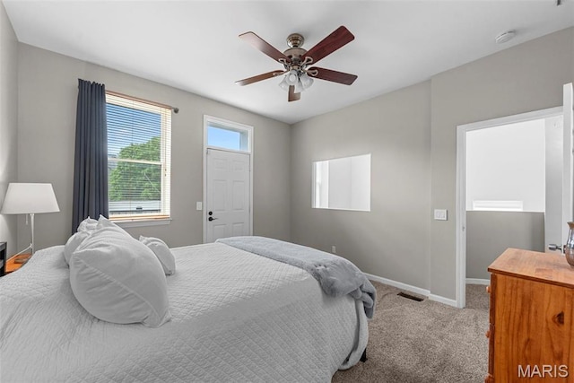 4366 W Pine Blvd Unit Cw, Saint Louis, MO 63108 - bedroom featuring carpet, baseboards, and ceiling fan