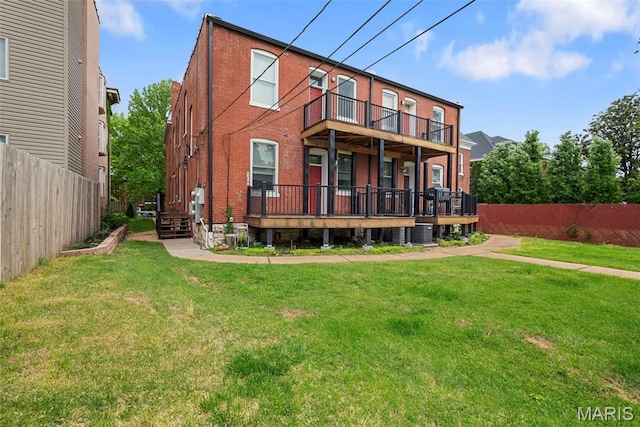 4366 W Pine Blvd Unit Cw, Saint Louis, MO 63108 - rear view of house featuring brick siding and central AC unit