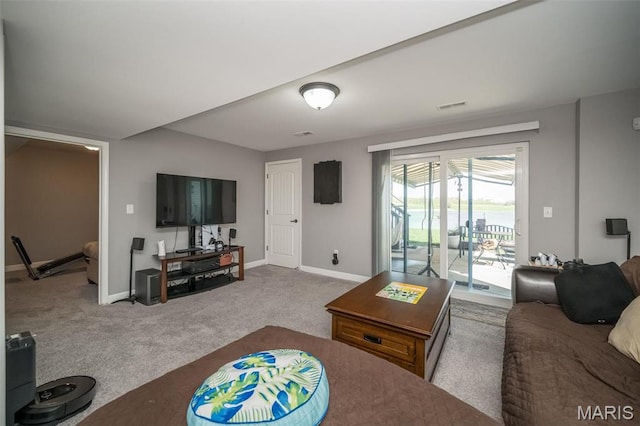 1338 Orchard Lakes Cir, Belleville, IL 62220 - carpeted living area featuring baseboards