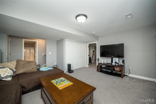 1338 Orchard Lakes Cir, Belleville, IL 62220 - carpeted living area with baseboards