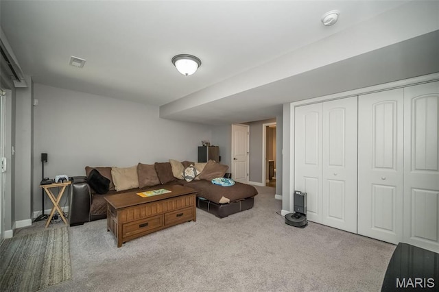 1338 Orchard Lakes Cir, Belleville, IL 62220 - carpeted living area featuring baseboards