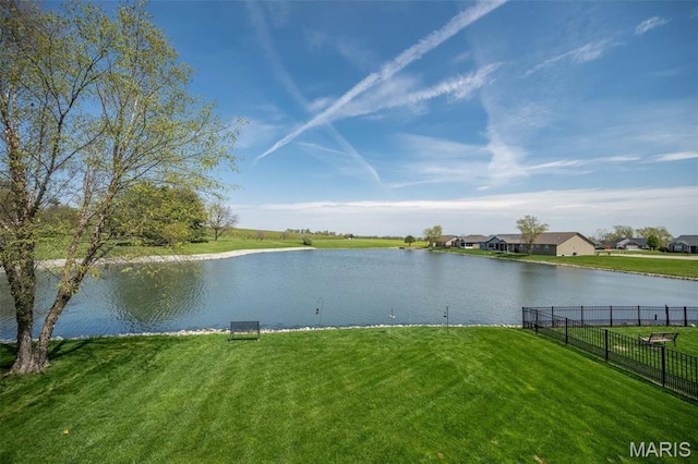 1338 Orchard Lakes Cir, Belleville, IL 62220 - water view with fence