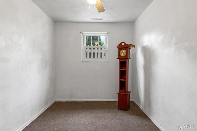 11 Heather Ct, Crystal City, MO 63019 - carpeted spare room featuring a ceiling fan and baseboards