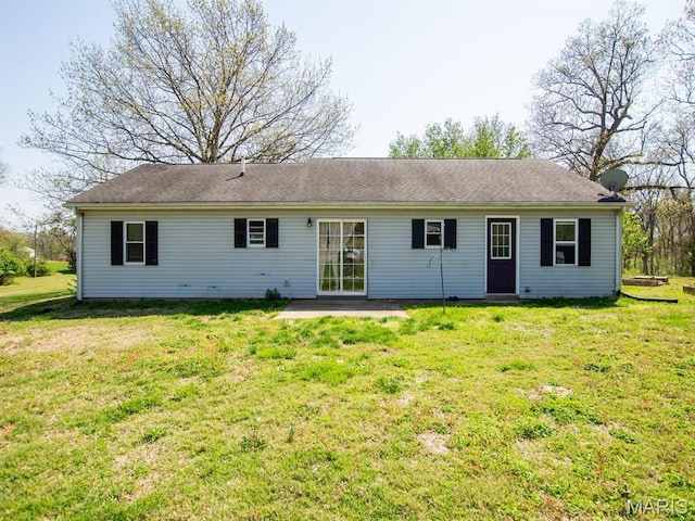3701 Brandt Rd, Fults, IL 62298 - rear view of house with a yard and a patio area