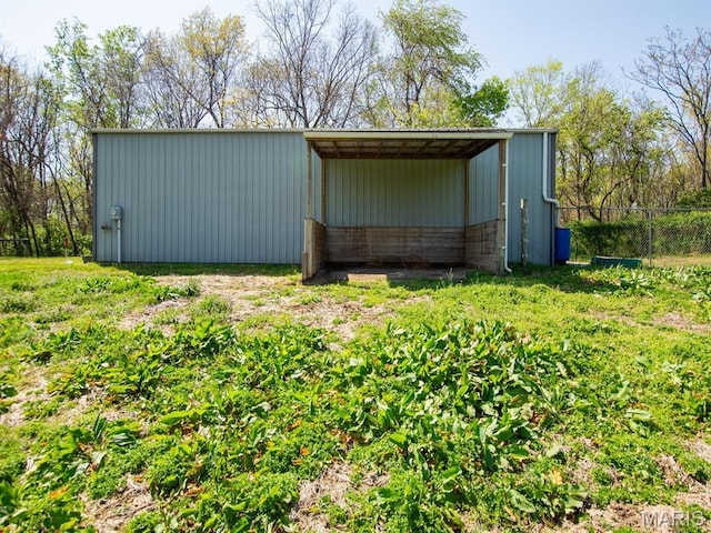 3701 Brandt Rd, Fults, IL 62298 - view of pole building with fence