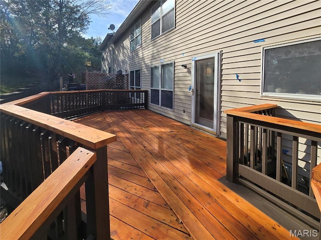 156 Cascade Terrace Dr, Ballwin, MO 63021 - view of wooden deck