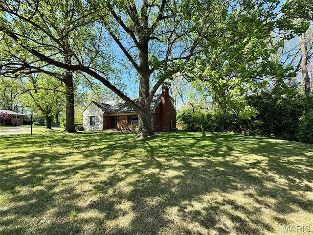 view of green lawn