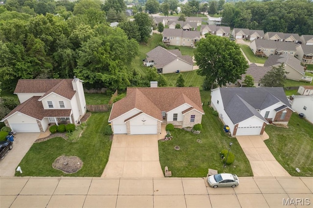 1421 N Woods Dr, Festus, MO 63028 - aerial perspective of suburban area