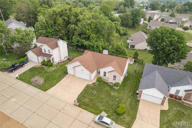 1421 N Woods Dr, Festus, MO 63028 - aerial perspective of suburban area