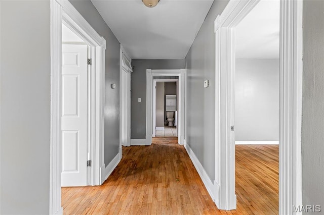 323 N Division St, Bonne Terre, MO 63628 - hall with light wood-style flooring and baseboards