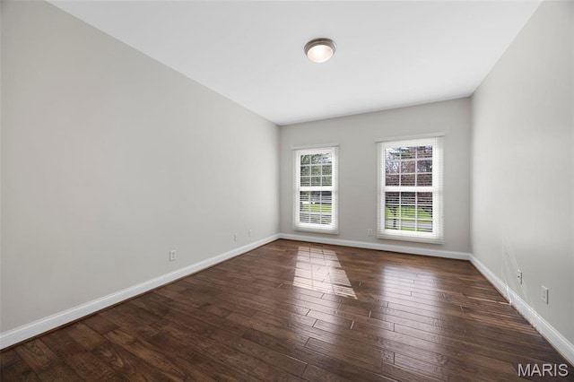 1264 Wilton Ln, Saint Louis, MO 63122 - spare room with baseboards and hardwood / wood-style flooring