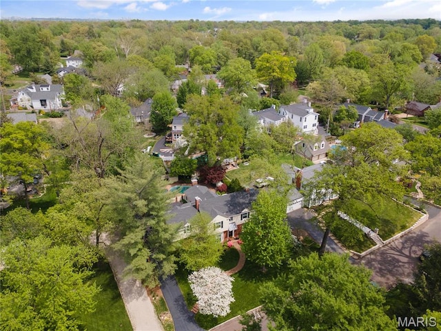 133 Webster Woods Dr, Saint Louis, MO 63119 - aerial view of residential area featuring a forest