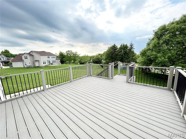 833 Harding St, Saint Peters, MO 63376 - deck featuring a yard