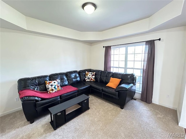 833 Harding St, Saint Peters, MO 63376 - carpeted living room featuring baseboards
