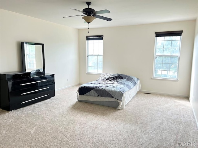833 Harding St, Saint Peters, MO 63376 - carpeted bedroom featuring baseboards and a ceiling fan