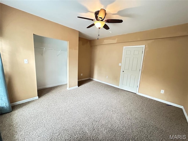 833 Harding St, Saint Peters, MO 63376 - unfurnished bedroom featuring a closet, baseboards, and carpet floors