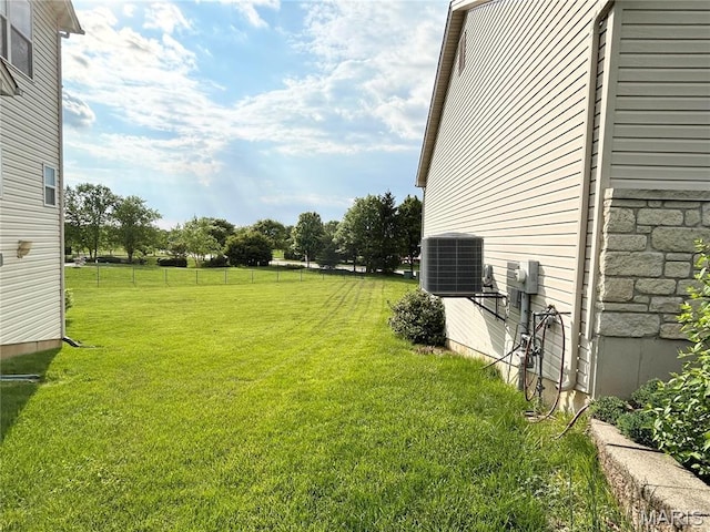 833 Harding St, Saint Peters, MO 63376 - view of green lawn featuring central air condition unit
