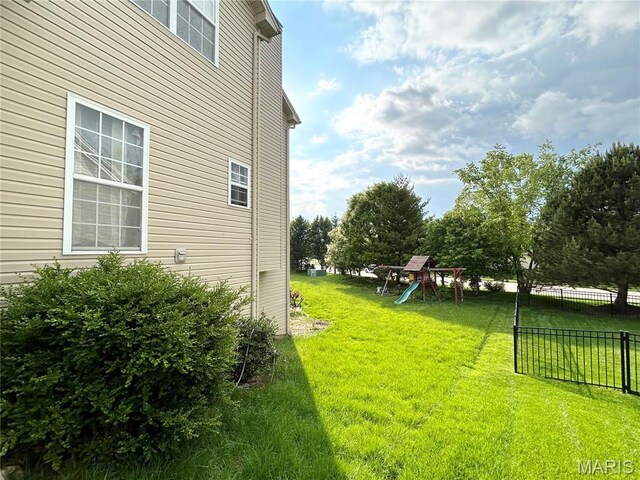 833 Harding St, Saint Peters, MO 63376 - view of yard with a playground