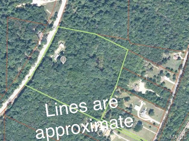 14276 State Route 21, De Soto, MO 63020 - map / location featuring property parcel outlined