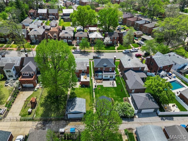 6623 Neosho St, Saint Louis, MO 63109 - aerial perspective of suburban area