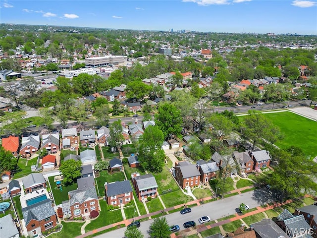 6623 Neosho St, Saint Louis, MO 63109 - aerial overview of property's location with nearby suburban area