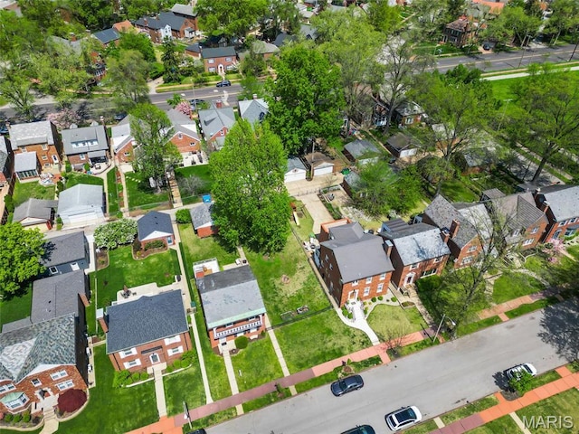 6623 Neosho St, Saint Louis, MO 63109 - aerial overview of property's location with nearby suburban area