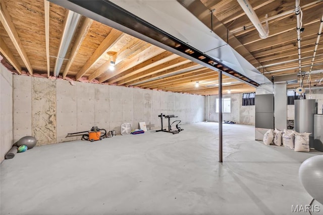 1103 Baseball Dr, Foristell, MO 63348 - basement featuring water heater