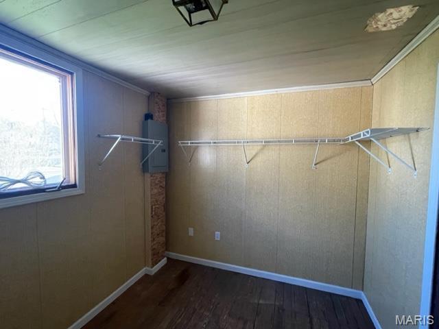 515 S Main St, Fredericktown, MO 63645 - walk in closet with wood finished floors and electric panel