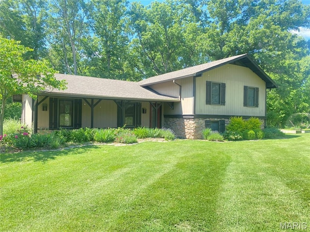 3019 Cedar Ridge Ln, Waterloo, IL 62298 - view of front of home featuring a front yard