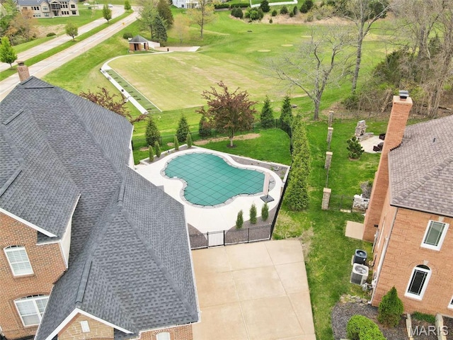 500 Overlook Terrace Court, Eureka, MO 63025 - aerial view of a pool area