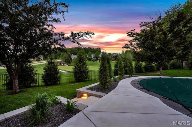 500 Overlook Terrace Court, Eureka, MO 63025 - view of pool at dusk