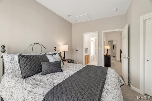 500 Overlook Terrace Court, Eureka, MO 63025 - bedroom featuring carpet floors and attic access