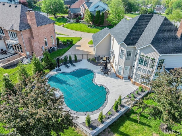 500 Overlook Terrace Court, Eureka, MO 63025 - community pool with fence and a patio
