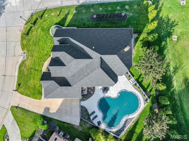 500 Overlook Terrace Court, Eureka, MO 63025 - aerial view of a pool area
