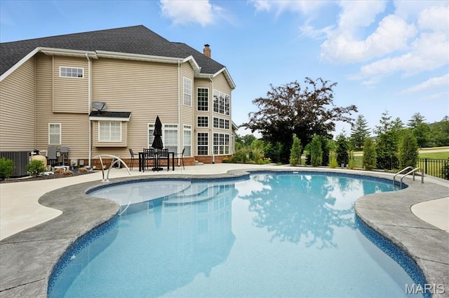 500 Overlook Terrace Court, Eureka, MO 63025 - view of pool with a patio area and central AC unit