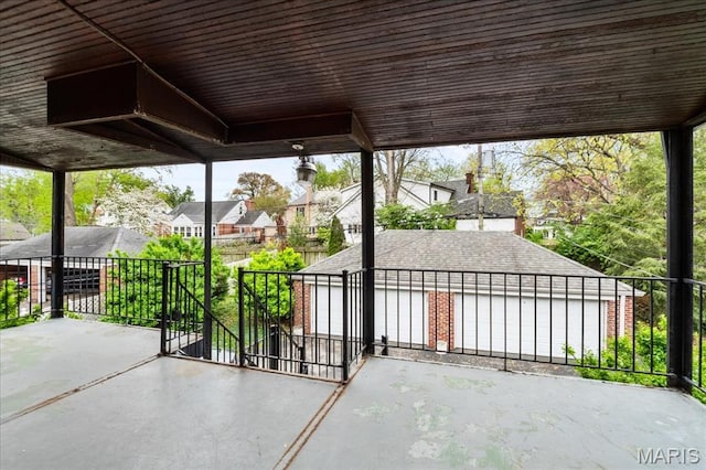 8100 Delmar Blvd Unit 2W, Saint Louis, MO 63130 - view of patio / terrace featuring a residential view