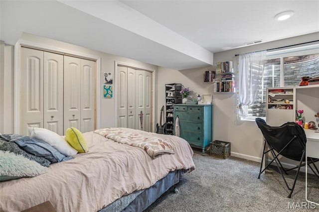 105 Shepherd Mountain Rd, Farmington, MO 63640 - carpeted bedroom with multiple closets and baseboards