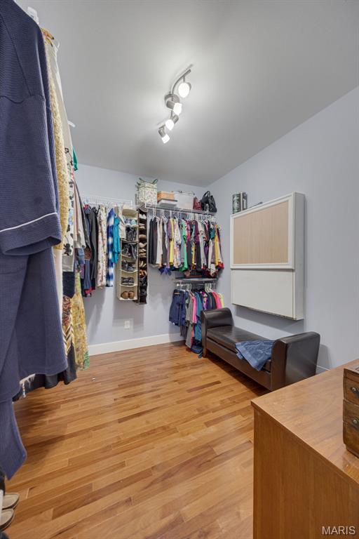 409 Pawnee Dr, Irondale, MO 63648 - spacious closet with wood finished floors