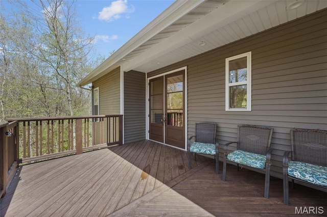 409 Pawnee Dr, Irondale, MO 63648 - view of wooden deck