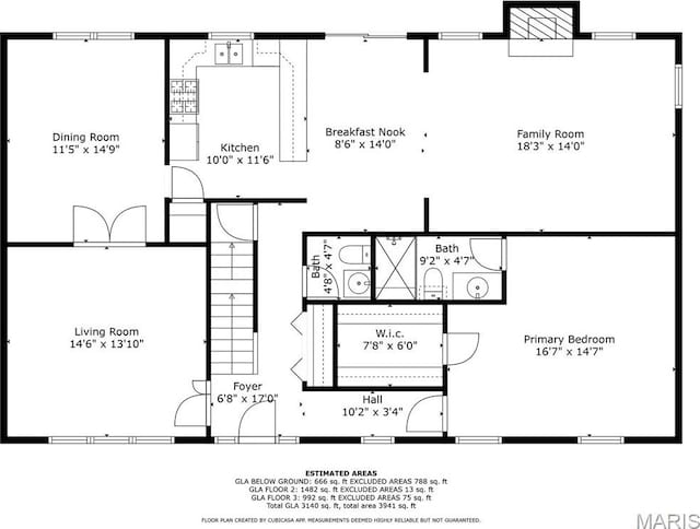 14 Sierra Dr, Glen Carbon, IL 62034 - home floor plan