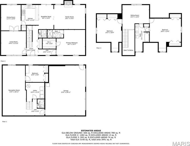 14 Sierra Dr, Glen Carbon, IL 62034 - property floor plan