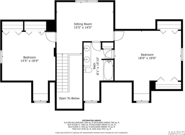 14 Sierra Dr, Glen Carbon, IL 62034 - room layout