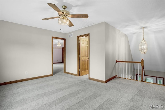 14 Sierra Dr, Glen Carbon, IL 62034 - carpeted empty room featuring ceiling fan and baseboards