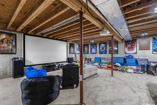 601 John David Dr, Farmington, MO 63640 - view of carpeted home theater