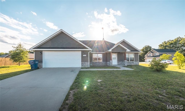 11175 Lexington Ln, Rolla, MO 65401 - craftsman-style house featuring stone siding, driveway, and a garage