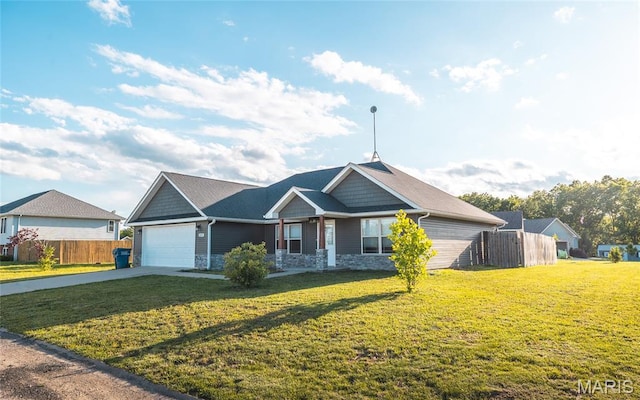 11175 Lexington Ln, Rolla, MO 65401 - view of front facade with a garage, driveway, and stone siding
